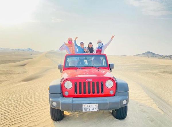 Dune bashing